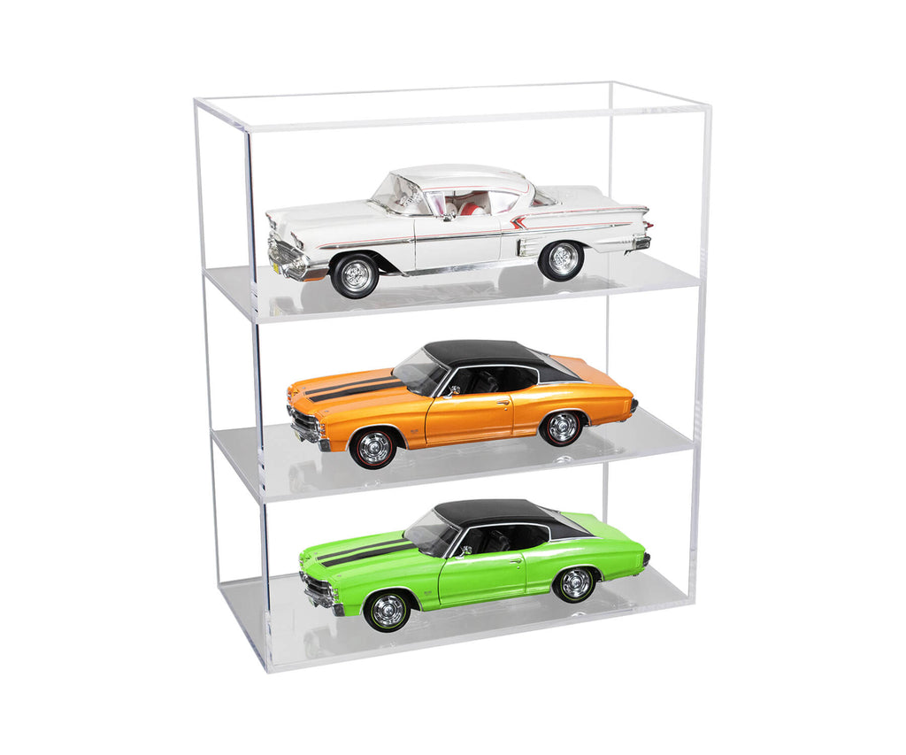Clear Acrylic Diecast Model Car Display Case with Shelves – Better